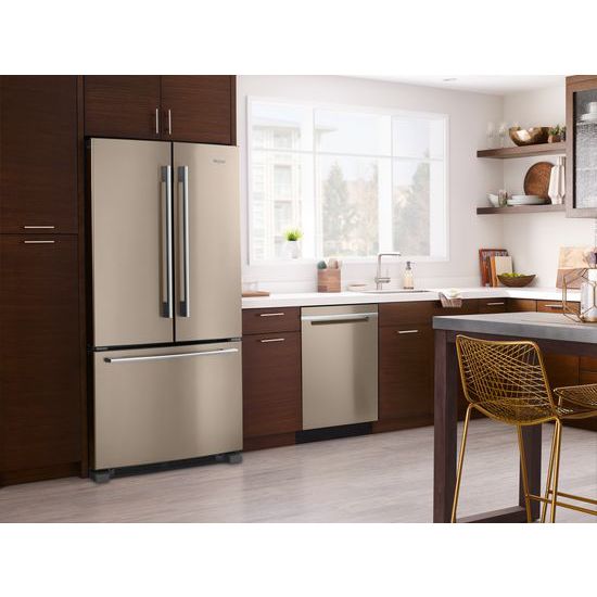 Model: WDTA50SAHN | Whirlpool Stainless Steel Tub Pocket Handle Dishwasher with TotalCoverage Spray Arm