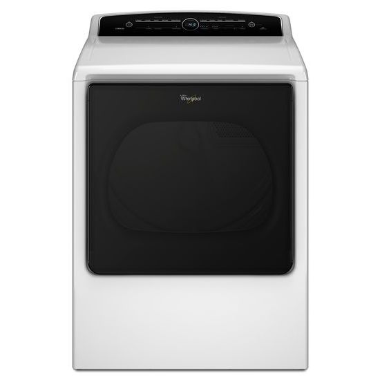 Model: WED8000DW | Whirlpool 8.8 cu.ft Top Load HE Electric Dryer with Advanced Moisture Sensing, Intuitive Touch Controls