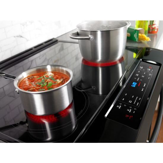 Model: WEE510S0FV | Whirlpool 4.8 cu. ft. Guided Electric Front Control Range With The Easy-Wipe Ceramic Glass Cooktop