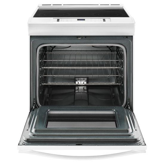Model: WEE510S0FW | Whirlpool 4.8 cu. ft. Guided Electric Front Control Range With The Easy-Wipe Ceramic Glass Cooktop