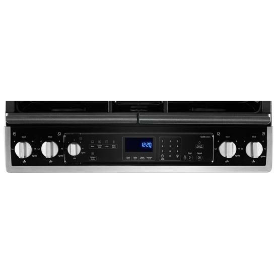 Model: WEG745H0FS | Whirlpool 5.8 Cu. Ft. Slide-In Gas Range with EZ-2-Lift™ Hinged Grates