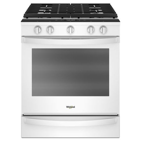 Whirlpool 5.8 cu. ft. Smart Slide-in Gas Range with EZ-2-Lift™ Hinged Cast-Iron Grates