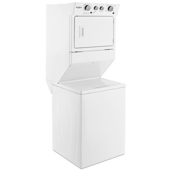 Model: WET4027HW | Whirlpool 3.5 cu.ft Electric Stacked Laundry Center 9 Wash cycles and AutoDry™