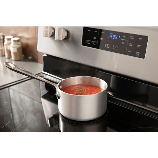 Model: WFE525S0HS | Whirlpool 5.3 cu. ft. Freestanding Electric Range with Frozen Bake™ Technology