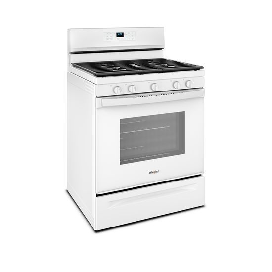 Model: WFG550S0HW | Whirlpool 5.0 cu. ft. Freestanding Gas Range with Fan Convection Cooking