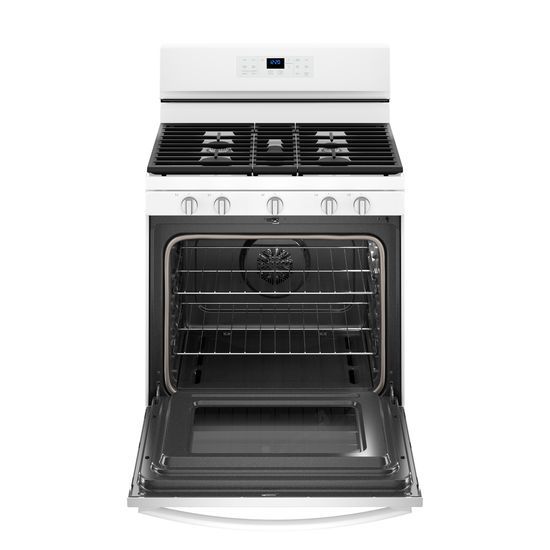 Model: WFG550S0HW | Whirlpool 5.0 cu. ft. Freestanding Gas Range with Fan Convection Cooking