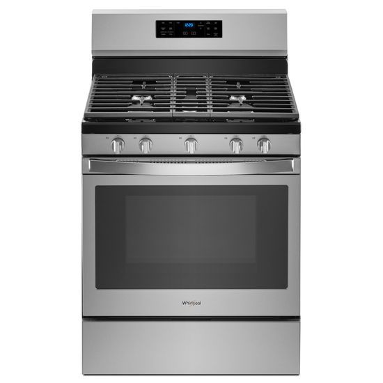 Model: WFG550S0HZ | Whirlpool 5.0 cu. ft. Freestanding Gas Range with Fan Convection Cooking