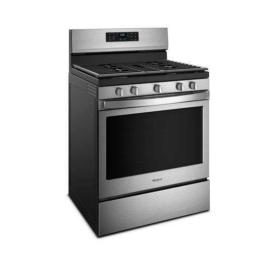 Model: WFG550S0HZ | Whirlpool 5.0 cu. ft. Freestanding Gas Range with Fan Convection Cooking