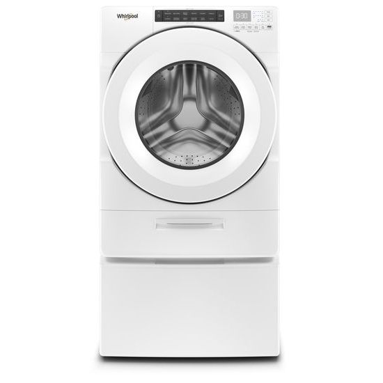 Model: WFW5620HW | Whirlpool 4.5 cu. ft. Closet-Depth Front Load Washer with Load & Go™ Dispenser