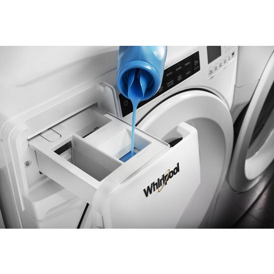 Model: WFW5620HW | Whirlpool 4.5 cu. ft. Closet-Depth Front Load Washer with Load & Go™ Dispenser