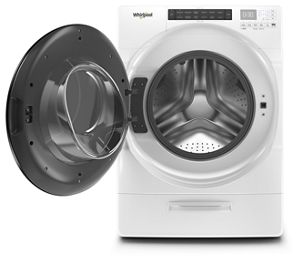 Model: WFW6620HW | Whirlpool 4.5 cu. ft. Closet-Depth Front Load Washer with Load & Go™ XL Dispenser