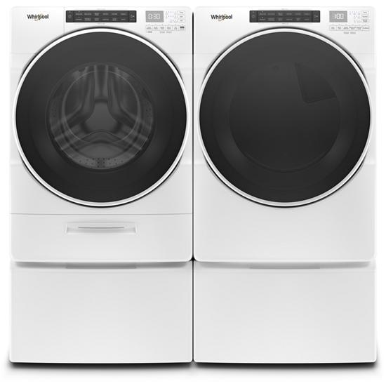 Model: WFW6620HW | Whirlpool 4.5 cu. ft. Closet-Depth Front Load Washer with Load & Go™ XL Dispenser