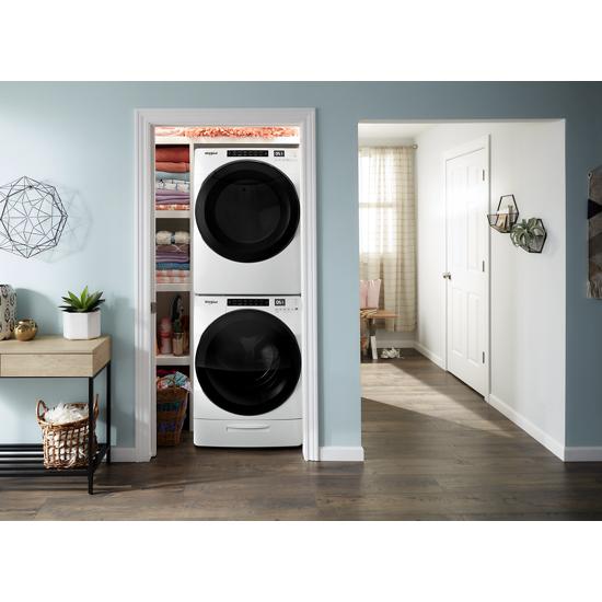 Model: WFW6620HW | Whirlpool 4.5 cu. ft. Closet-Depth Front Load Washer with Load & Go™ XL Dispenser