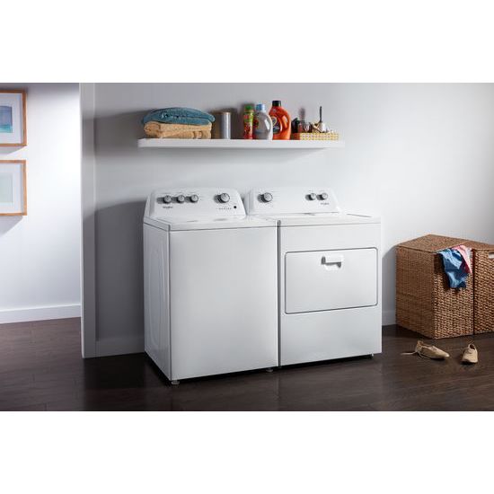 Model: WGD4850HW | Whirlpool 7.0 cu. ft. Top Load Gas Dryer with AutoDry™ Drying System