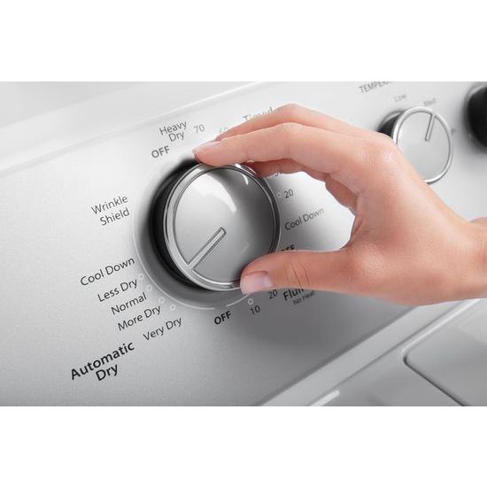 Model: WGD4950HW | Whirlpool 7.0 cu. ft. Top Load Gas Dryer with AutoDry™ Drying System