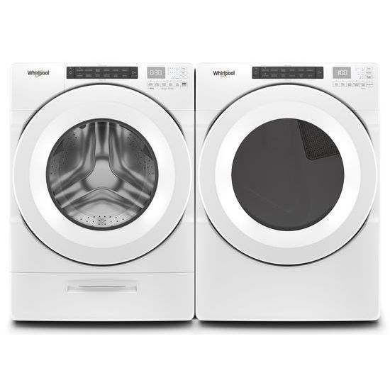 Model: WGD5620HW | Whirlpool 7.4 cu. ft. Front Load Gas Dryer with Intuitive Touch Controls
