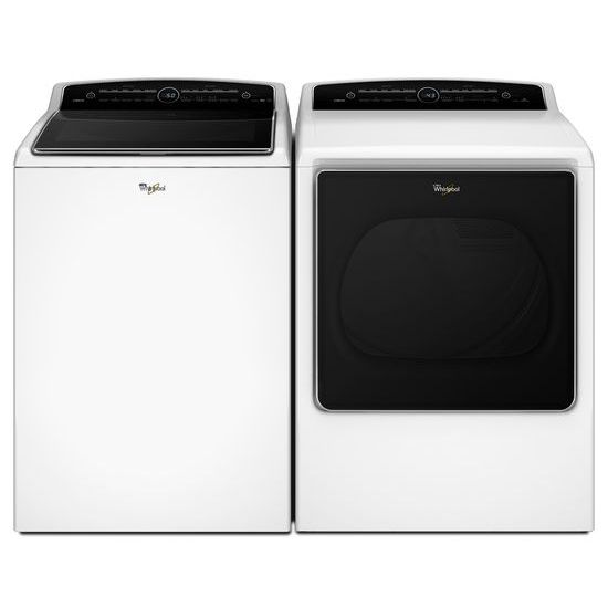 Model: WGD8500DW | Whirlpool 8.8 cu.ft Top Load HE Gas Dryer with Intuitive Touch Controls, Steam Refresh