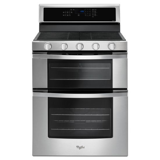 Whirlpool 6.0 Cu. Ft. Gas Double Oven Range with EZ-2-Lift™ Hinged Grates