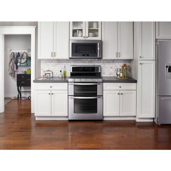 Model: WGG745S0FS | Whirlpool 6.0 Cu. Ft. Gas Double Oven Range with EZ-2-Lift™ Hinged Grates