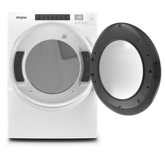 Model: WHD560CHW | Whirlpool 7.4 cu.ft Front Load Heat Pump Dryer with Intiutitive Touch Controls, Advanced Moisture Sensing