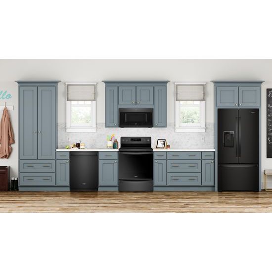 Model: WMH78019HB | Whirlpool 1.9 cu. ft. Smart Over-the-Range Microwave with Scan-to-Cook technology