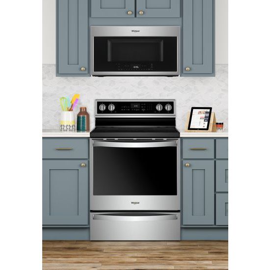 Model: WMH78019HZ | Whirlpool 1.9 cu. ft. Smart Over-the-Range Microwave with Scan-to-Cook technology