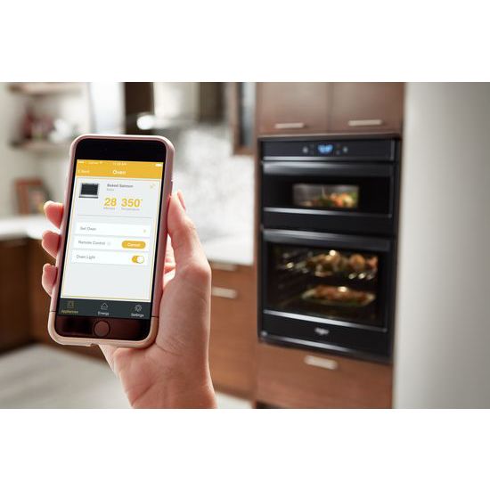 Model: WOC54EC0HB | Whirlpool 6.4 cu. ft. Smart Combination Wall Oven with Touchscreen