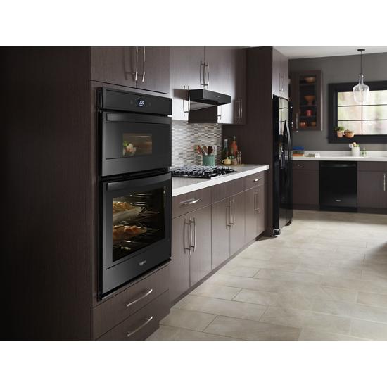 Model: WOC54EC0HB | Whirlpool 6.4 cu. ft. Smart Combination Wall Oven with Touchscreen