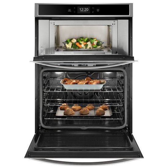 Model: WOC75EC0HS | Whirlpool 6.4 cu. ft. Smart Combination Wall Oven with Touchscreen
