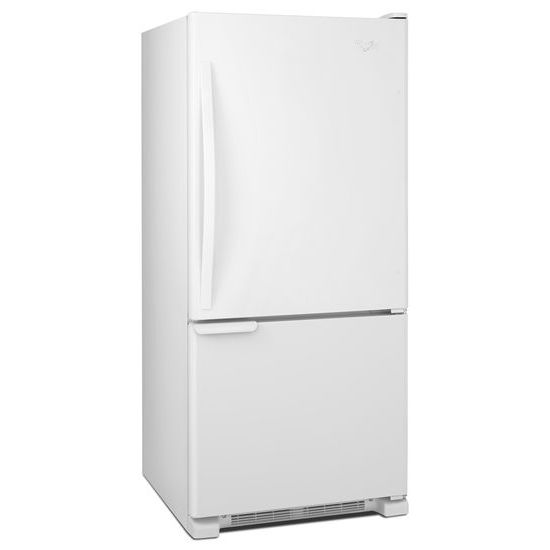 Model: WRB119WFBW | Whirlpool 30-inches wide Bottom-Freezer Refrigerator with Accu-Chill™ System - 18.7 cu. ft.