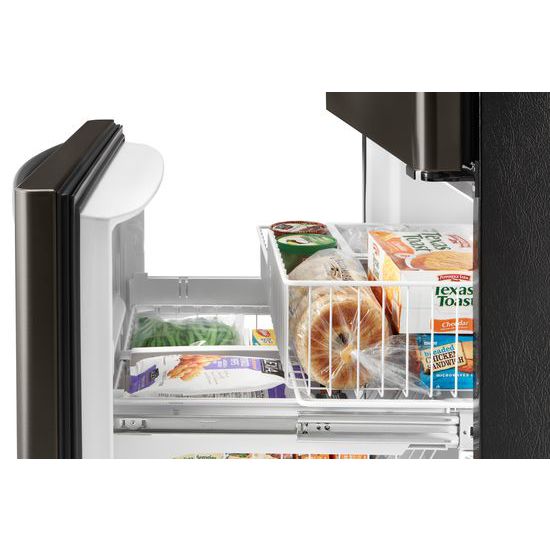 Model: WRB322DMHV | Whirlpool 33-inch wide Bottom-Freezer Refrigerator - 22 cu. ft.