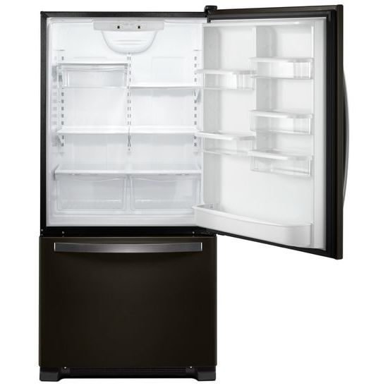 Model: WRB322DMHV | Whirlpool 33-inch wide Bottom-Freezer Refrigerator - 22 cu. ft.