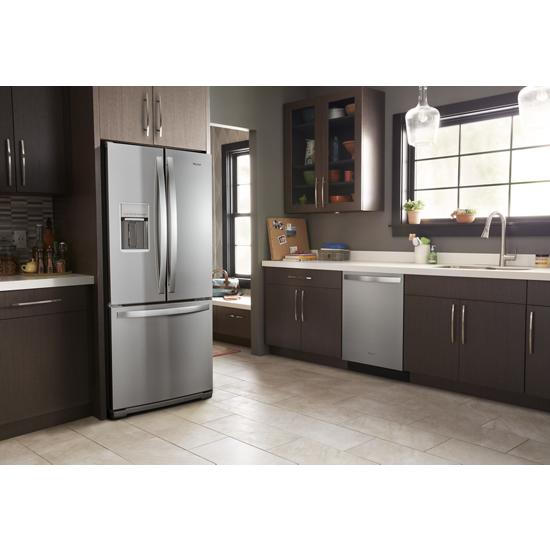 Model: WRF560SEHZ | Whirlpool 30-inch Wide French Door Refrigerator - 20 cu. ft.