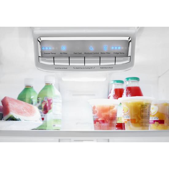 Model: WRF560SMHB | Whirlpool 30-inch Wide French Door Refrigerator - 20 cu. ft.