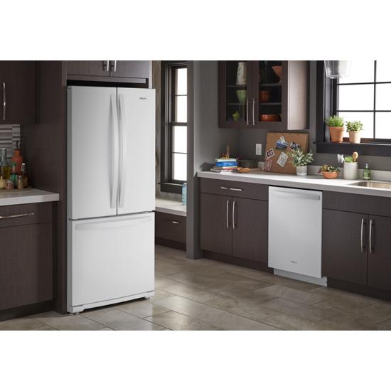 Model: WRF560SMHW | Whirlpool 30-inch Wide French Door Refrigerator - 20 cu. ft.