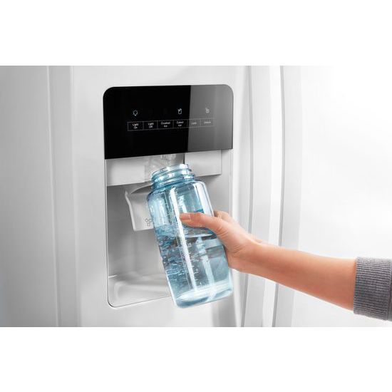 Model: WRS311SDHW | Whirlpool 33-inch Wide Side-by-Side Refrigerator - 21 cu. ft.