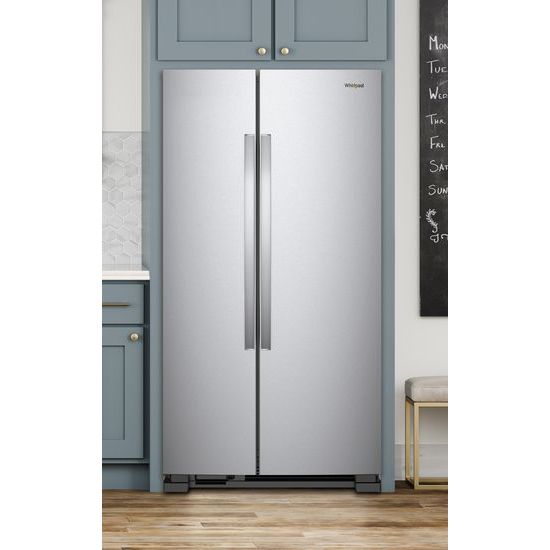 Model: WRS312SNHM | Whirlpool 33-inch Wide Side-by-Side Refrigerator - 22 cu. ft.