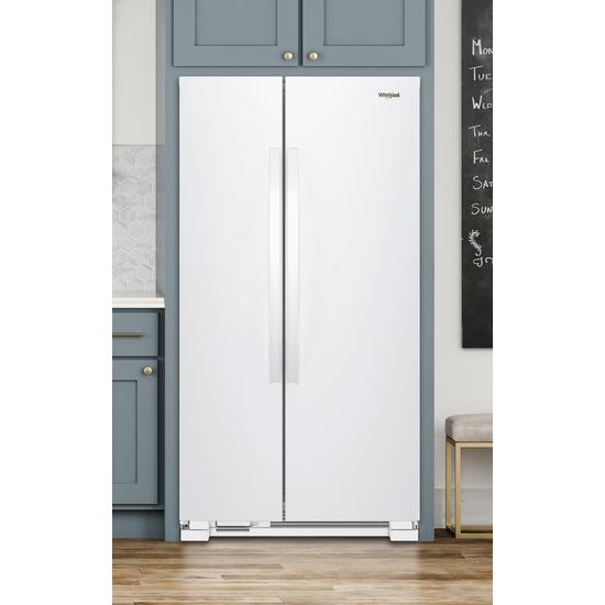 Model: WRS315SNHW | Whirlpool 36-inch Wide Side-by-Side Refrigerator - 25 cu. ft.