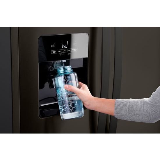 Model: WRS325SDHV | Whirlpool 36-inch Wide Side-by-Side Refrigerator - 25 cu. ft.