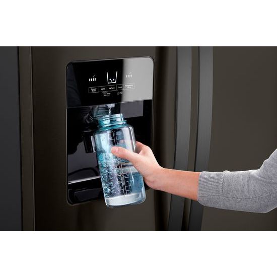 Model: WRS325SDHV | Whirlpool 36-inch Wide Side-by-Side Refrigerator - 25 cu. ft.