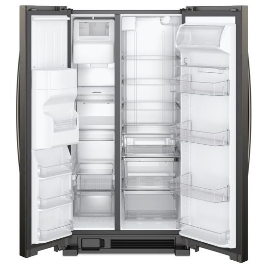 Model: WRS325SDHV | Whirlpool 36-inch Wide Side-by-Side Refrigerator - 25 cu. ft.