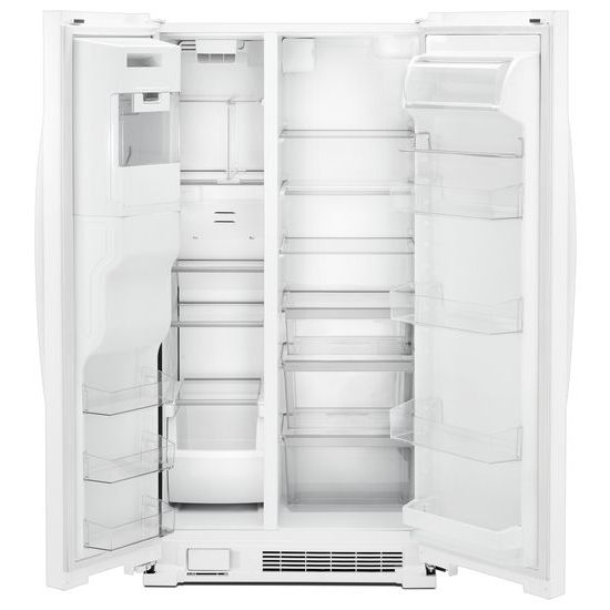 Model: WRS555SIHW | Whirlpool 36-inch Wide Side-by-Side Refrigerator - 25 cu. ft.