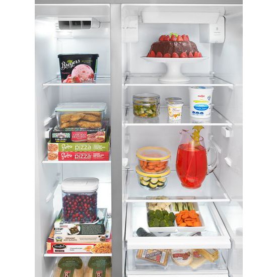 Model: WRS586FIEM | Whirlpool 36-inch Wide Side-by-Side Refrigerator with Temperature Control - 26 cu. ft.