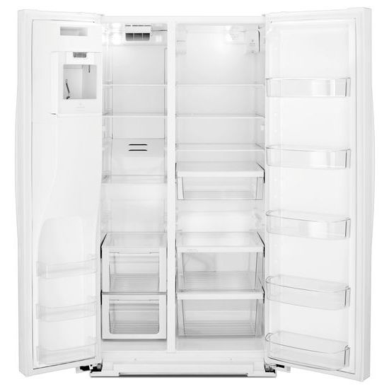 Model: WRS588FIHW | Whirlpool 36-inch Wide Side-by-Side Refrigerator - 28 cu. ft.