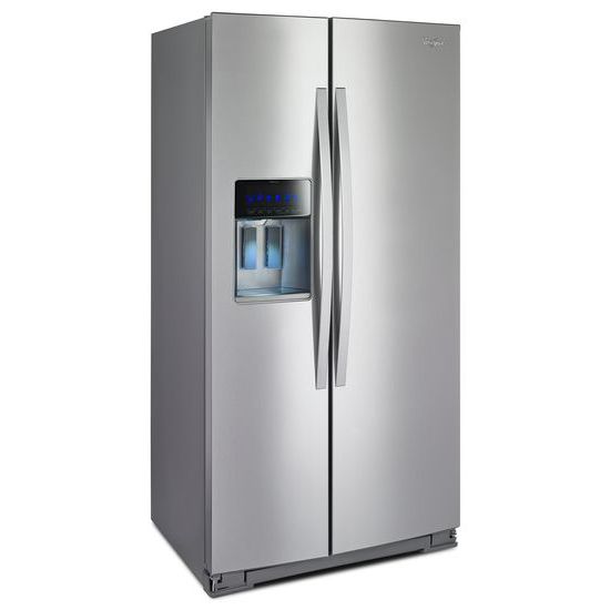 Model: WRS973CIDM | Whirlpool 36-inch Wide Side-by-Side Counter Depth Refrigerator with StoreRight™ Dual Cooling System - 23 cu. ft.