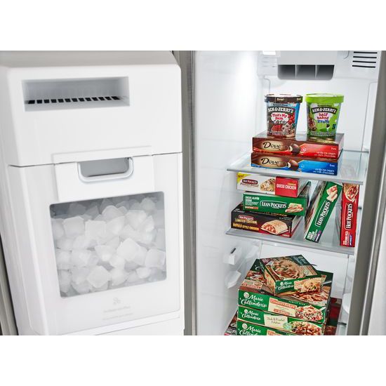 Model: WRS973CIDM | Whirlpool 36-inch Wide Side-by-Side Counter Depth Refrigerator with StoreRight™ Dual Cooling System - 23 cu. ft.