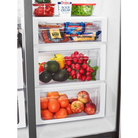 Model: WRS973CIDM | Whirlpool 36-inch Wide Side-by-Side Counter Depth Refrigerator with StoreRight™ Dual Cooling System - 23 cu. ft.