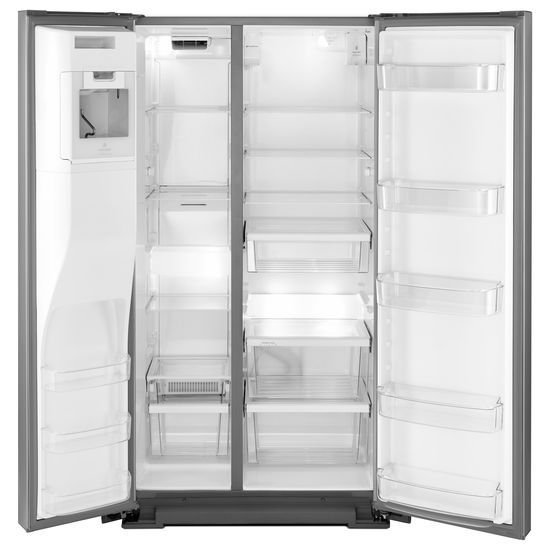Model: WRSA71CIHZ | Whirlpool 36-inch Wide Contemporary Handle Counter Depth Side-by-Side Refrigerator - 21 cu. ft.