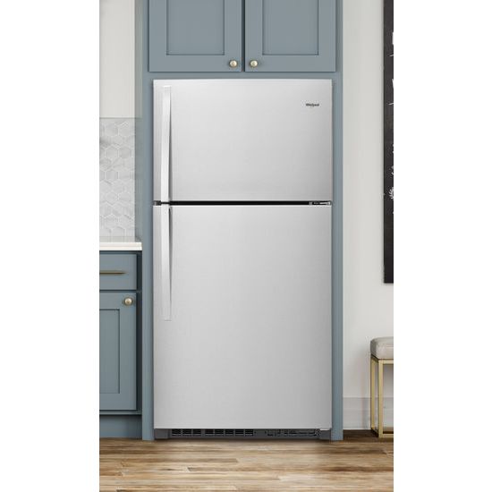 Model: WRT541SZDZ | Whirlpool 33-inch Wide Top Freezer Refrigerator - 21 cu. ft.