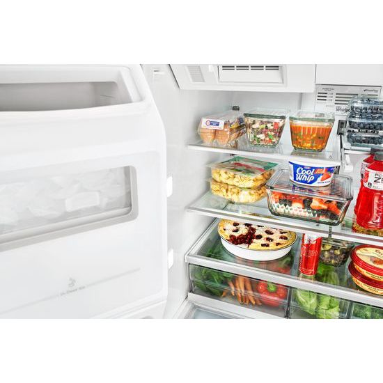 Model: WRV986FDEM | Whirlpool 26 cu. ft. Double Drawer Refrigerator with Dual Icemakers
